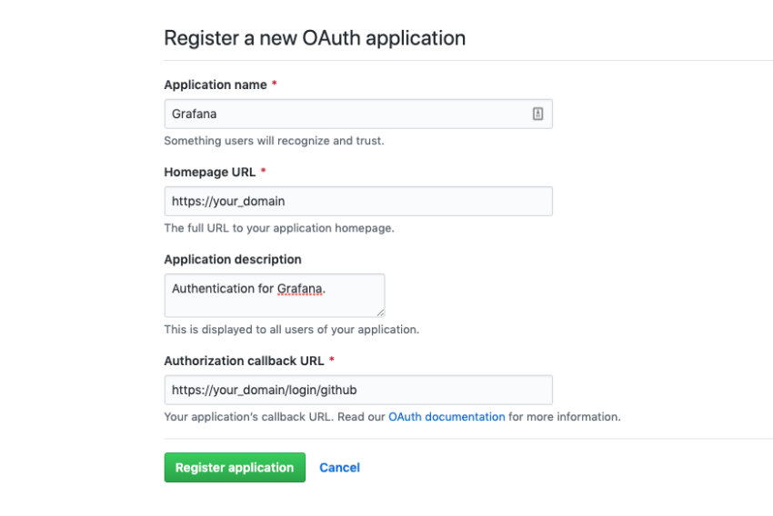 GitHub Register OAuth Application e1739966448915