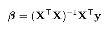 ß = (xTx) Formel Ridge Regression