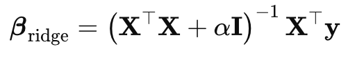 ßridge = Formel Ridge Regression
