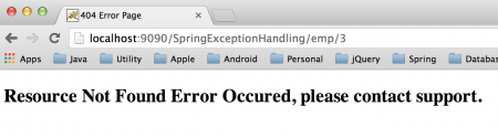 Spring MVC Error Handling