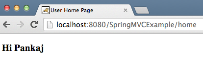 Spring MVC HelloWorld POST