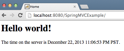 Spring MVC HelloWorld