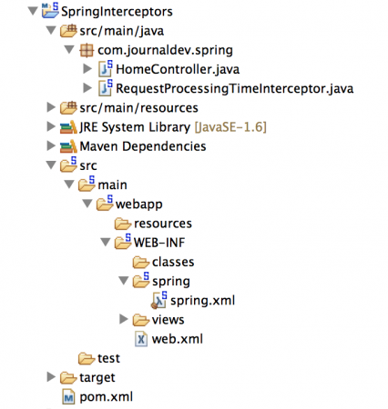 Spring MVC Interceptors Project