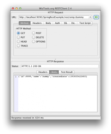 Spring Rest Example