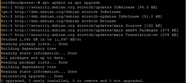 Apt update and apt upgrade