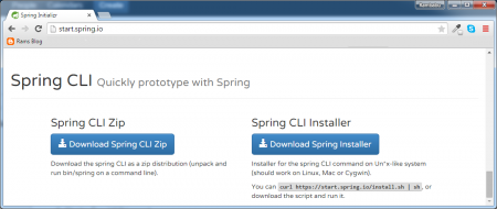Download springboot cli