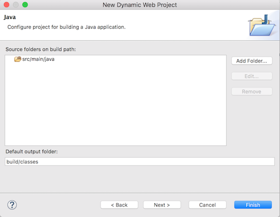 Eclipse dynamic web project source folder