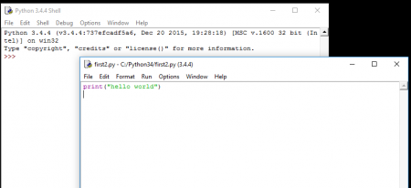 First program