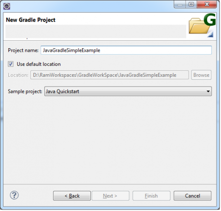 Gradle example new wizard31