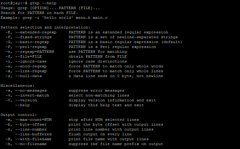 Grep help