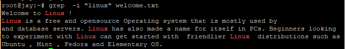 Grep ignore case sensitivity