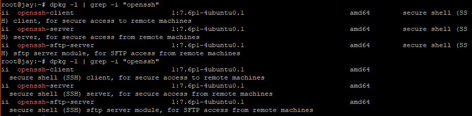 Grep package name
