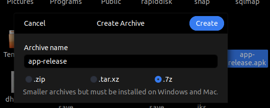 How to compress with GUI