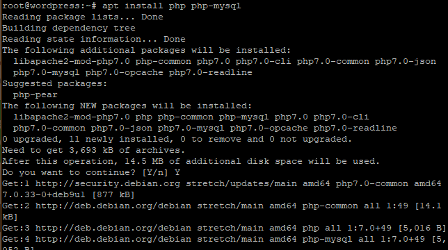 Install php