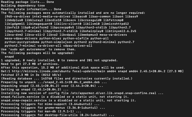 Install snap