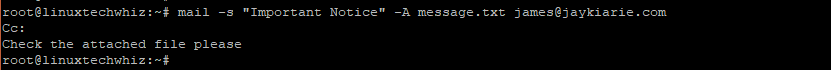 Mail s attach