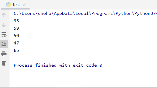 Multiple randint output