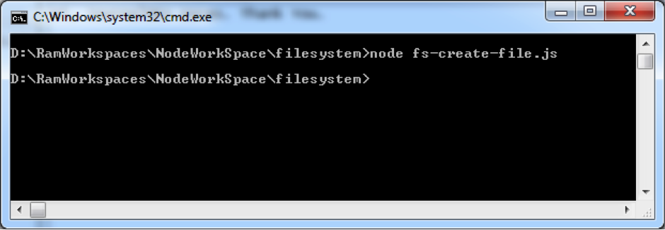Node.js create file example