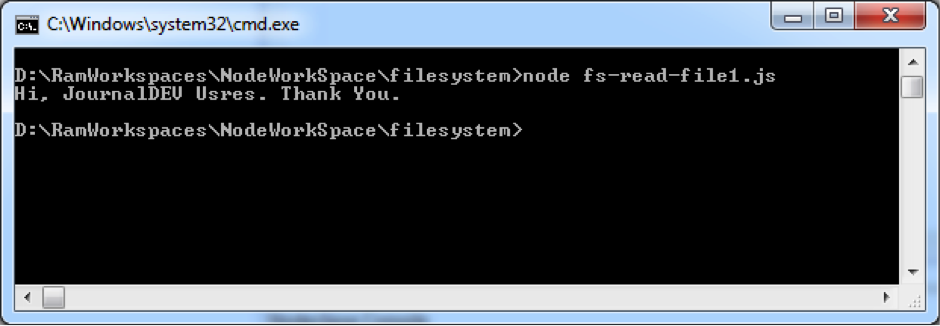Node.js read file example