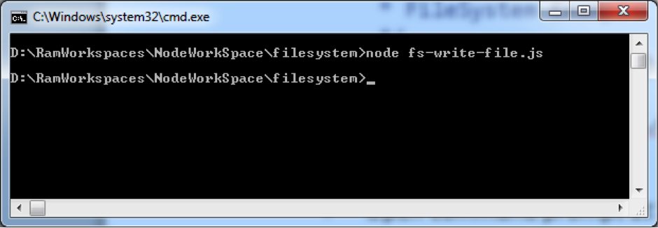 Node.js write file example
