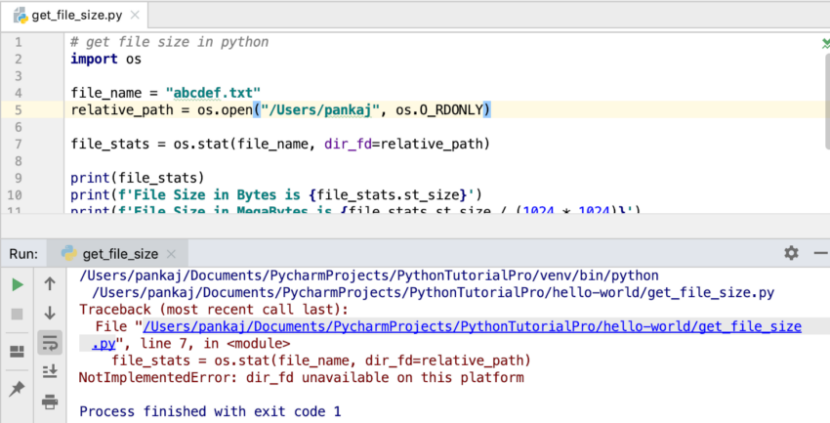 Python file size relative path NotImplementedError e1734709291293