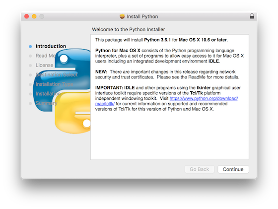 Python installer mac