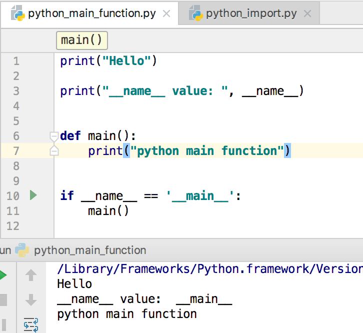 Python main function