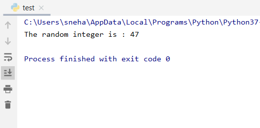 Randint example