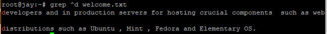 Regex beginning of line