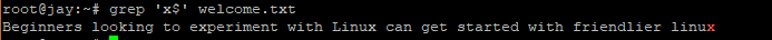 Regex end of line