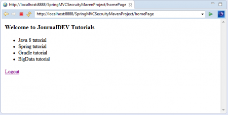 Security login inmemory example5