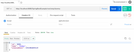 Spring rest json