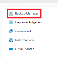 centron Backup Manager