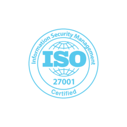 Centron präsentiert: Das ISO 9001-zertifizierte Informationssicherheitsmanagement-Logo des Trust Centers.