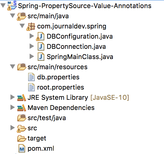 Spring PropertySource Example