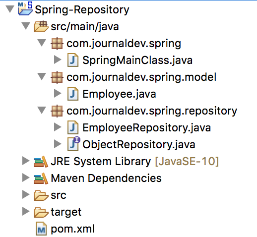 Spring Repository Example